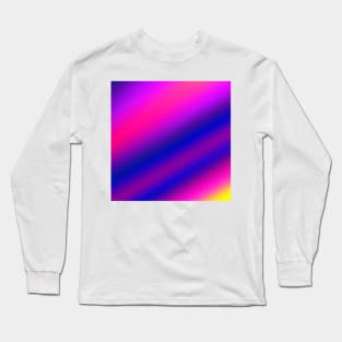 pink blue yellow abstract texture art Long Sleeve T-Shirt